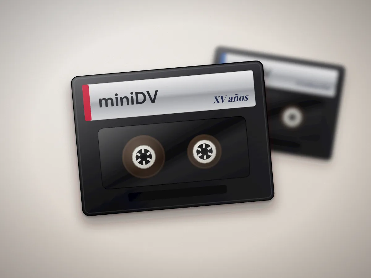 Cintas miniDV de videocámara digital